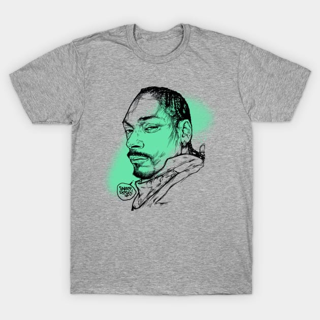 SNOOP DOGG SKETCH DESIGN T-Shirt by Basic Lee